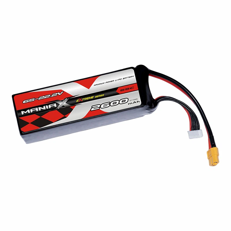 6S-22.2V 2600mAh 55C Lipo ব্যাটারি