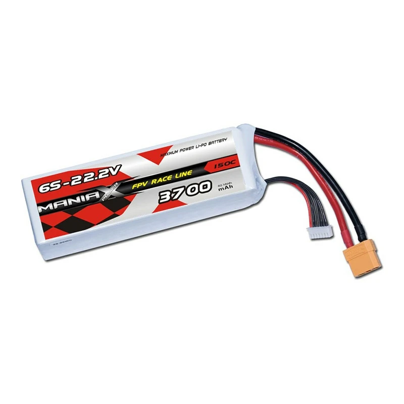 6S-22.2V 3700mAh 150C FPV রেসিং লিপো ব্যাটারি
